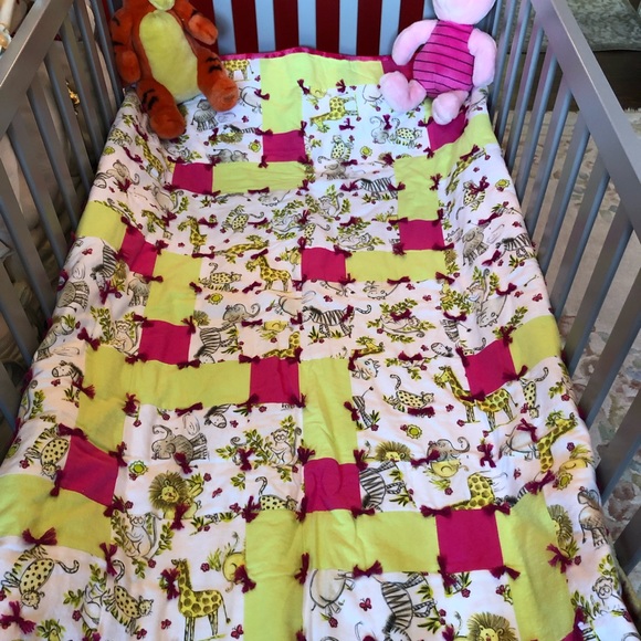 🦒🦁Jungle Animal Baby Crib Quilt or Wall Hanging. - Picture 2 of 5